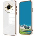 thumbnail image 1 of Compatible with Realme 11 Pro Plus Case for Women, Ultra Soft Shockproof Cute Plating Electroplate Protective Case TPU Bumper Phone Case for Realme 11 Pro Plus (White), 1 of 7