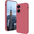 thumbnail image 1 of Compatible with Realme C55 Case for Women Men, Ultra Slim Realme C55 Phone Case Silicone Liquid Soft Shockproof Anti-Scratch Protective Cases (Camellia Red), 1 of 14