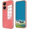 thumbnail image 1 of Compatible with Realme C55 Case for Women Men, Ultra Thin Realme C55 Phone Case Silicone Cute Shockproof Plating Electroplate Soft Cases Cover (Camellia Red), 1 of 13