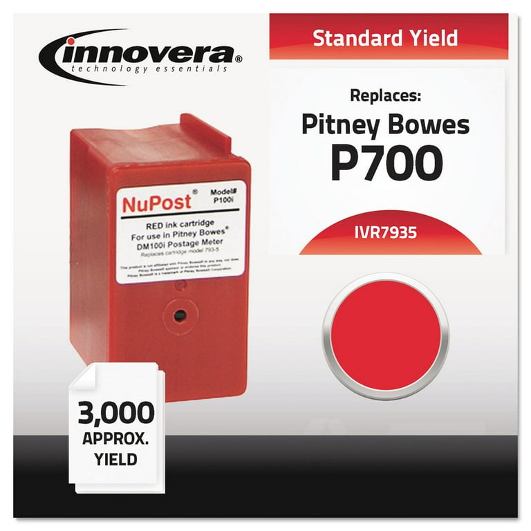 Compatible Red Postage Meter Ink, Replacement for 793-5 (7935), 3,000 Page-Yield Compatible Red Postage Meter Ink, Replacement for 793-5 (7935), 3,000 Page-Yield