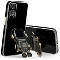 thumbnail image 1 of Compatible with Redmi Note 11 Pro Case Silicone TPU Plating, Xiaomi Redmi Note 11 Pro Case Cute Astronaut Pattern Phone Case with Stand (Redmi Note 11 Pro, Black), 1 of 13