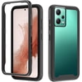 thumbnail image 1 of Compatible with Redmi Note 12 5G Case for Women Men, Shockproof Xiaomi Redmi Note 12 5G Protective Case Clear Phone Case Support Wireless Charging Cases (Black), 1 of 14