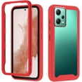 thumbnail image 1 of Compatible with Redmi Note 12 5G Case for Women Men, Shockproof Xiaomi Redmi Note 12 5G Protective Case Clear Phone Case Support Wireless Charging Cases (Red), 1 of 14