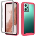 thumbnail image 1 of Compatible with Redmi Note 12 5G Case for Women Men, Shockproof Xiaomi Redmi Note 12 5G Protective Case Clear Phone Case Support Wireless Charging Cases (Rose Red), 1 of 14