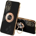 thumbnail image 1 of Compatible with Redmi Note 12 Pro Case Silicone TPU Shockproof Redmi Note 12 Pro 4G Phone Case with Magnetic Ring Kickstand Plating Anti-Scratch Cases (Black), 1 of 14