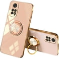 thumbnail image 1 of Compatible with Redmi Note 12 Pro Case Silicone TPU Shockproof Redmi Note 12 Pro 4G Phone Case with Magnetic Ring Kickstand Plating Anti-Scratch Cases (Pink), 1 of 14