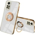 thumbnail image 1 of Compatible with Redmi Note 12 Pro Case Silicone TPU Shockproof Redmi Note 12 Pro 4G Phone Case with Magnetic Ring Kickstand Plating Anti-Scratch Cases (White), 1 of 7