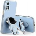 thumbnail image 1 of Compatible with Redmi Note 12 Pro Case for Women Men, Ultra Soft Redmi Note 12 Pro 4G Phone Case with Stand Silicone TPU Plating Cute Astronaut Pattern Cases Cover (Blue), 1 of 14
