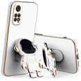 thumbnail image 1 of Compatible with Redmi Note 12 Pro Case for Women Men, Ultra Soft Redmi Note 12 Pro 4G Phone Case with Stand Silicone TPU Plating Cute Astronaut Pattern Cases Cover (White), 1 of 14
