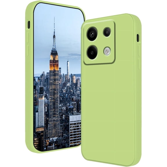 Compatible with Redmi Note 13 Pro 5g Case Silicone Liquid Dark Green, Soft Smooth Touch for Xiaomi Redmi Note 13 Pro 5g Phone Case Silicone Shockproof Thin Cover (Green)