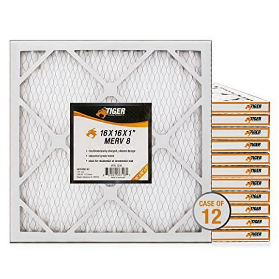 Compatible/Replacement 1st Stage Filter F270 for Dri-Eaz DefendAir HEPA 500 F284 Air Purifier Negative Air Machine Air Scrubber, 16 x 16 x 1 MERV 8 (Case of 12) by Tiger Tough