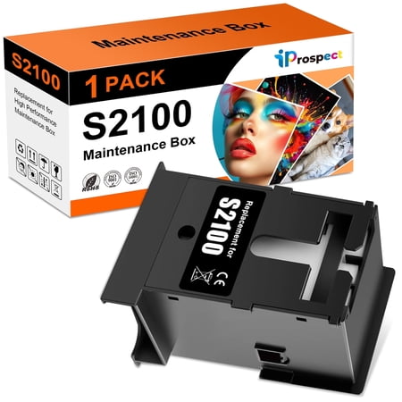 Compatible Replacement S2100 Maintenance Box,S2100 Ink Maintenance Box for SC-F531 F560 F570 SC-T2100 T3100 T3170 T3170M T3170X T5130 T5160 T5170 Printers (1 Pack)
