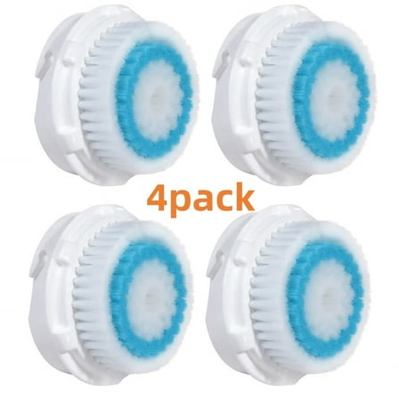 Compatible Replacement Facial Cleansing Brush Heads (4-Pack)