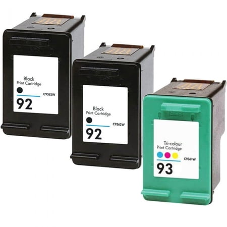 Compatible Replacement Ink Cartridges 92 93 Compatible for Deskjet 5420 5438 5440 5442 5443 Printers - 3 Pack