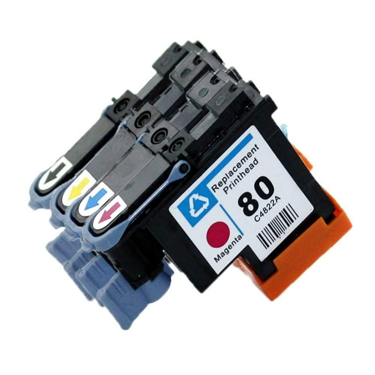 OEM Printhead Set (C4820A C4821A C4822A C4823A) For HP Designjet 1000, 1050c, 1055 Printers - 4 Colors