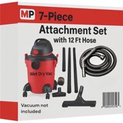 Compatible Replacement for Some Shop Vac and Ridgid Style Vacuum Cleaners Crushproof Commercial Grade Hose with Tool Set. Has 2 1/4 Machine End Coupling and Uses the Standard 1 1/4 Hose At