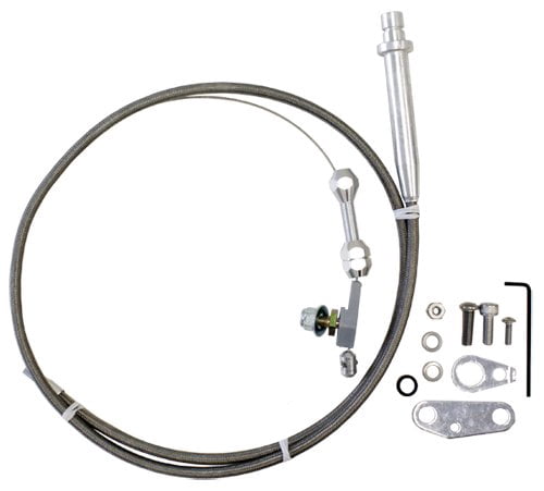 TH350 / TH350C Transmission Kick Down Detent Cable – K35955U, Braided, Adjustable
