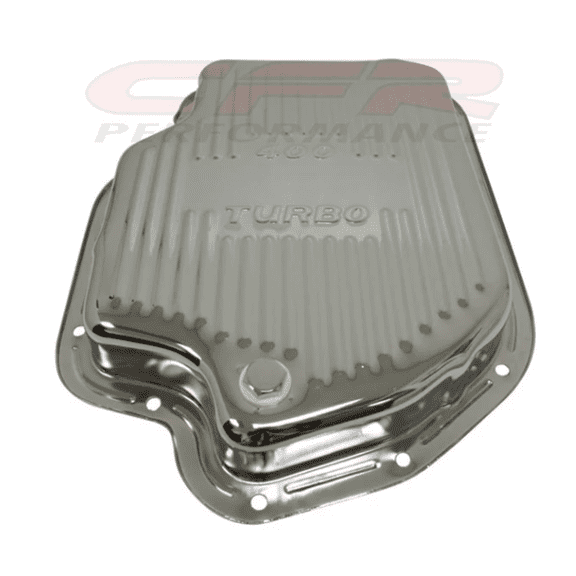 Compatible/Replacement for Chevy/GM Turbo TH-400 Steel Transmission Pan - Chrome