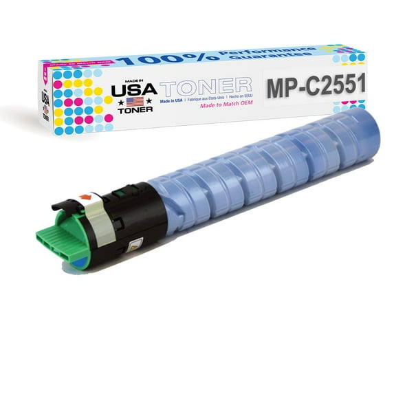 Compatible Replacement for Ricoh MP C2551 MP C2051 Cyan Toner