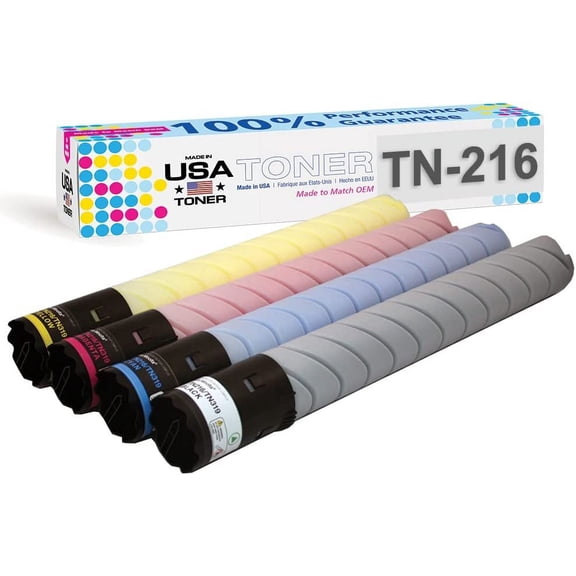 Compatible Replacement for use in Konica Minolta TN216, TN319, bizhub C220,C280,C360 Black,Cyan,Yellow,Magenta, 4 cartridges