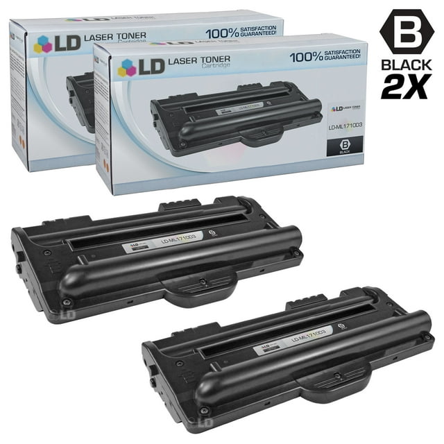 Compatible Replacements for Samsung ML-1710D3 Set of 2 Black Laser Toner Cartridges for the Samsung ML 1500, 1510, 1510B, 1520, 1710, 1710B, 1710D, 1710P, 1740, 1750, and 1755 s