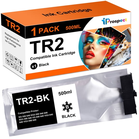Compatible Replacements TR2 Ink For TrueVIS SG2-300/540/640 TrueVIS VG2-540/640 TrueVIS VF2-640 TrueVIS SG3-300/540TrueVIS VG3-540/640 1 Black TR2
