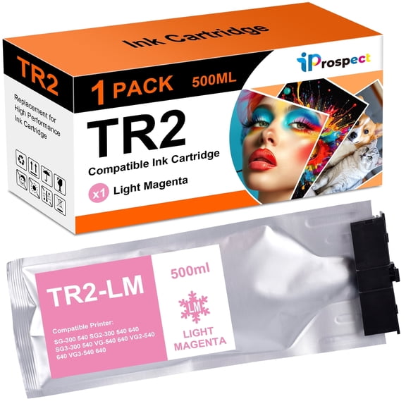 Compatible Replacements TR2 Ink For TrueVIS SG2-300/540/640 TrueVIS VG2-540/640 TrueVIS VF2-640 TrueVIS SG3-300/540 TrueVIS VG3-540/640 1 Light Magenta TR2