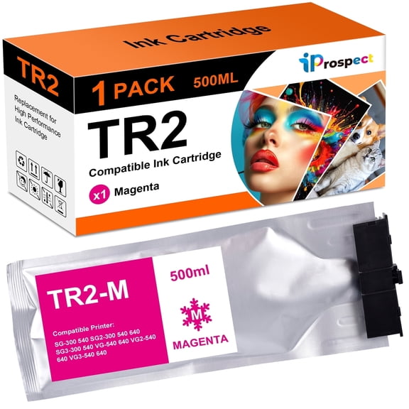 Compatible Replacements TR2 Ink For TrueVIS SG2-300/540/640 TrueVIS VG2-540/640 TrueVIS VF2-640 TrueVIS SG3-300/540 TrueVIS VG3-540/640 1 Magenta TR2