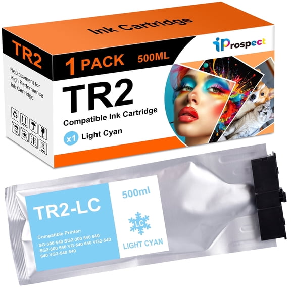 Compatible Replacements TR2 Ink For TrueVIS SG2-300/540/640 TrueVIS VG2-540/640TrueVIS VF2-640 TrueVIS SG3-300/540 TrueVIS VG3-540/640 1 Light Cyan TR2