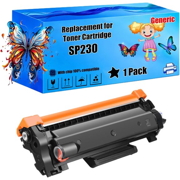 Compatible for Ricoh SP230 Toner Cartridge Work for Ricoh SP230DNW SP230FNW SP230SFNW Printers, with Chip, High Yield 3000 Pages, High-Definition Printing