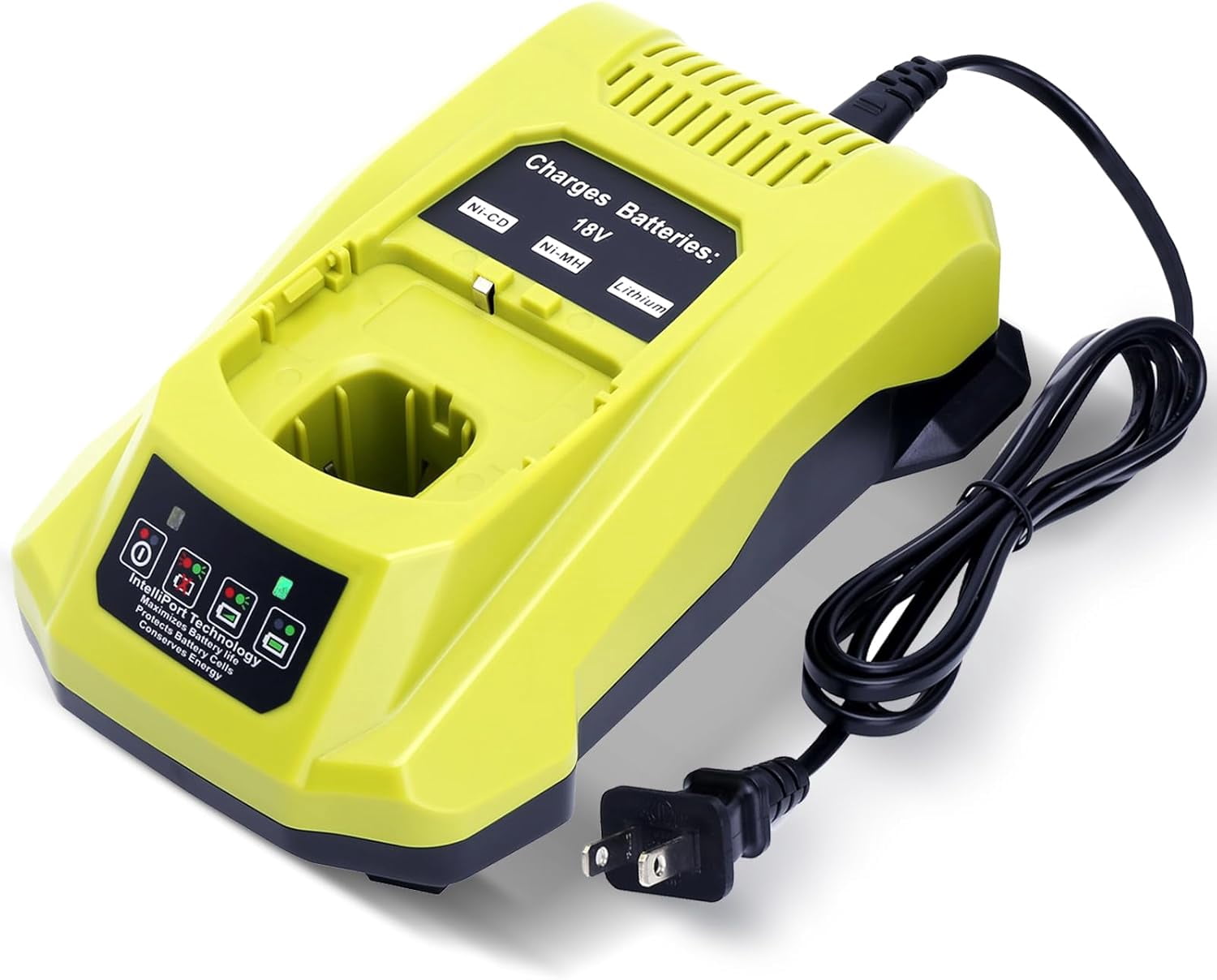 Compatible with Ryobi 18V Battery Charger, P117 Rapid Charger Compatible with Ryobi 12V-18V ONE+ Lithium, NI-CD & NI-MH Battery PBP2005 PBP002 PBP005 PBP006 P193 P108 P103 P102 P100
