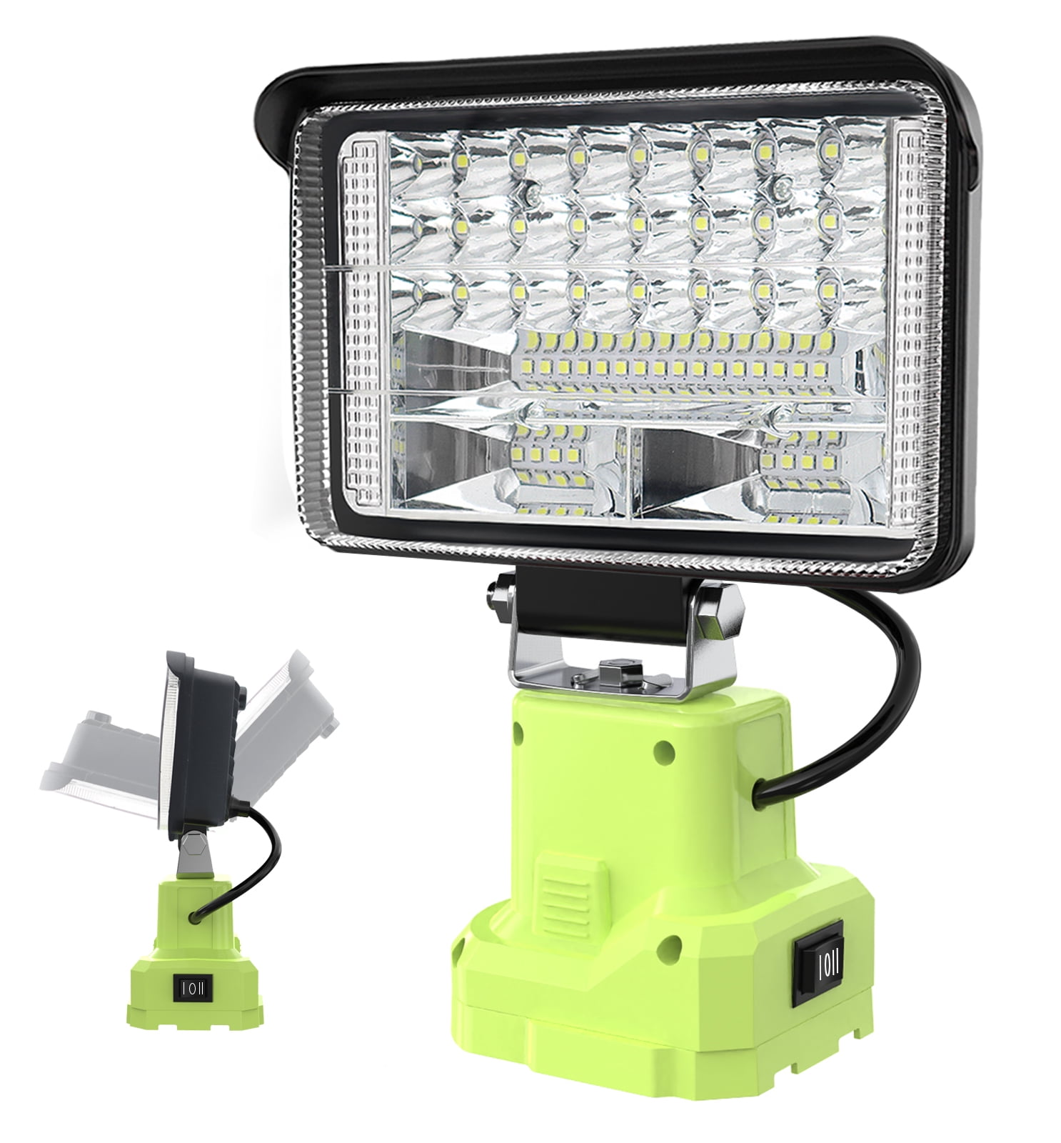 Compatible with Ryobi Light 18V One+ Battery Powered Work Light, 32W 5000LM Cordless LED Light ,Portable Shop Flood Work Light Flashlight with USB Charger Port