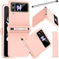 thumbnail image 1 of Compatible S Pen Case for Samsung Galaxy Z Flip 4 Case with Hinge Protection Pink Women,All-Inclusive Coverage Case with Pen Holder Z Flip 3 Phone Case for Galaxy Z Flip 4 5g Case Stylus Girls, 1 of 12