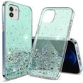 thumbnail image 1 of Compatible with Samsung A03 Case Cute Glitter Clear Sparkly Cases Shockproof Samsung Galaxy A03 Phone Case for Women Girls Silicone Slim Bling Protective Cover (Green), 1 of 14