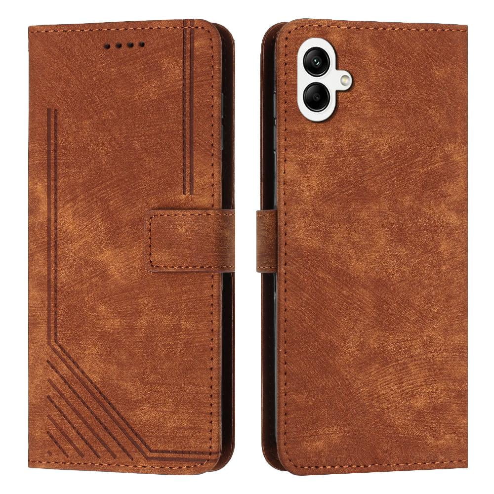 Compatible Samsung A04E/F04 Wallet Case Side Buckle Full Protection PU