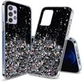 thumbnail image 1 of Compatible with Samsung A13 4G Case Clear Glitter Sparkly Cases Shockproof Samsung Galaxy A13 4G Phone Case Silicone Cute Slim Protective Case (Samsung A13 4G, Black), 1 of 14