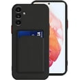 thumbnail image 1 of Compatible with Samsung A14 5g Case Silicone with Card Holder Black, for Samsung Galaxy A14 5g Phone Case Silicone Liquid Shockproof Protective Slim Cover (Black), 1 of 13