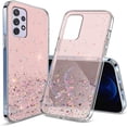 thumbnail image 1 of Compatible with Samsung A53 5G Case Glitter Clear Sparkly Cases Shockproof Samsung Galaxy A53 5G Phone Case for Women Silicone Cute Slim Bling Protective Case (Samsung A53 5G, Pink), 1 of 7