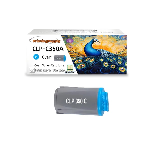 Compatible Samsung CLP-350 Toner Cartridge High-Quality Cyan for Samsung CLP-350 CLP-350N CLP-351 CLP-351N