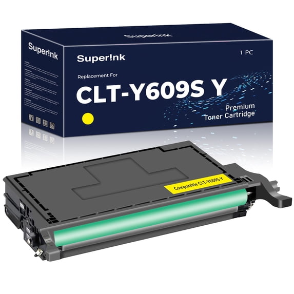 Compatible Samsung CLT-Y609S Yellow Toner Cartridge By Superink