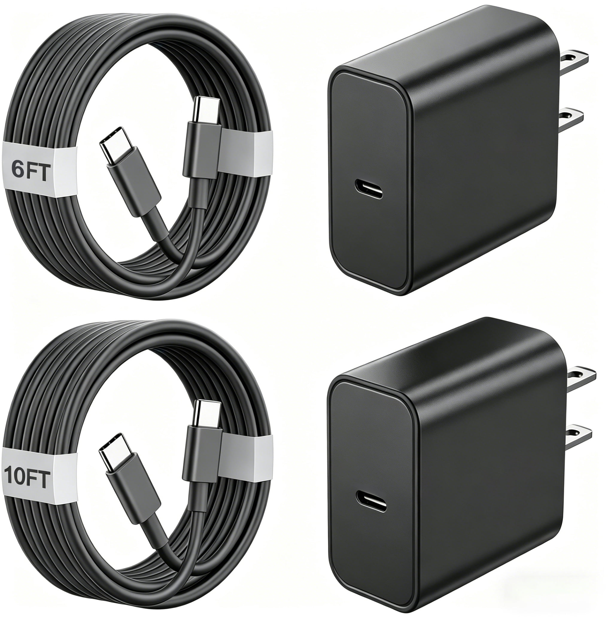 Compatible for Samsung Charger USB-C Fast Charging with 6ft＆10ft Type C Cable 45W Wall Charger Compatible for Samsung Galaxy S26/S25/S24/S23 Ultra/S22/S21/Z Fold 5/Z Flip 5,Galaxy Tab S8/S7
