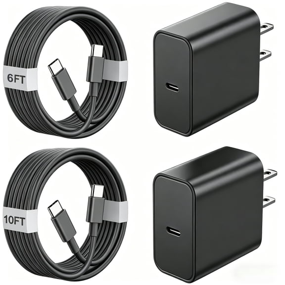 Compatible for Samsung Charger USB-C Fast Charging with 6ft&10ft Type C Cable 45W Wall Charger Compatible for Samsung Galaxy S26/S25/S24/S23 Ultra/S22/S21/Z Fold 5/Z Flip 5,Galaxy Tab S8/S7