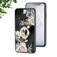 thumbnail image 1 of Compatible with Samsung Galaxy A03 Core Rotatable Ring Stand with Bling Glitter Diamond, Printed Case Fashion Luxury Flower Floral Pattern Slim Cover for Samsung Galaxy A03 Core,Flower#2, 1 of 15