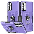 thumbnail image 1 of Compatible for Samsung Galaxy A03s Case with Kickstand & Slide Camera Cover, Built-in 360° Rotate Ring Stand Magnetic Car Military Grade Shockproof Phone Cover Case for Samsung Galaxy A03s,Purple, 1 of 10