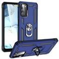 thumbnail image 1 of Compatible with Samsung Galaxy A03s Case,with 360 Ring Holder Kickstand Card case,Armor Military Grade Protection Hybrid Silicone TPU PC Rugged Case,Magnetic with Car Mount Phone Cover,Blue, 1 of 7