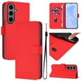 thumbnail image 1 of Compatible with Samsung Galaxy A05S Wallet Case with RFID Blocking Credit Card Holder, PU Leather Folio Flip Kickstand Protective Shockproof Anti-fall Phone Case Cover Women Men,Red, 1 of 12