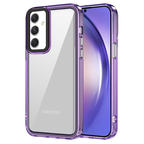 Compatible with Samsung Galaxy A05s Case, Clear Thin Soft TPU Slim Fit Mobile Phone Cover Anti-Slip Grip Scratch Resistant Phone Cases for Samsung Galaxy A05s, Purple