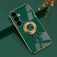 thumbnail image 1 of Compatible WIth Samsung Galaxy A06 Phone Case,6D Astronaut Ring Hoder Kickstand,Support Car Magnetic Bracket,Ultra Slim Shockproof Luxury Electroplated Rugged Phone Case Cover,Darkgreen, 1 of 12