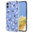 thumbnail image 1 of Compatible with Samsung Galaxy A07 Case Clear with Flower Design, Cute Soft Silicone TPU Floral Aesthetic Women Girls Transparent Protective Shockproof Anti-Scratch Anti-Yellow Phone Cover, C, 1 of 9