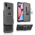 thumbnail image 1 of Compatible for Samsung Galaxy A10S Case with Tempered Glass Screen Protector Belt Clip Holster Defender Rugged Shock Proof Armor Heavy Protection Phone Cover w/Magnetic Mount Plate [Black], 1 of 6
